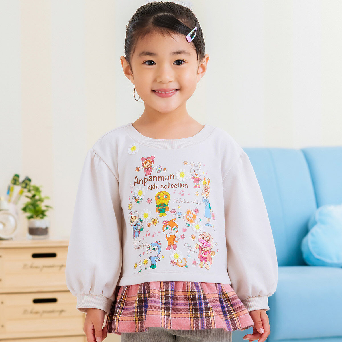 APKC (K)おでかけセット レッド ANPANMAN KIDS COLLECTION アンパンマンキッズコレクション トップス  カットソー・Tシャツ レッド[Rakuten Fashion]