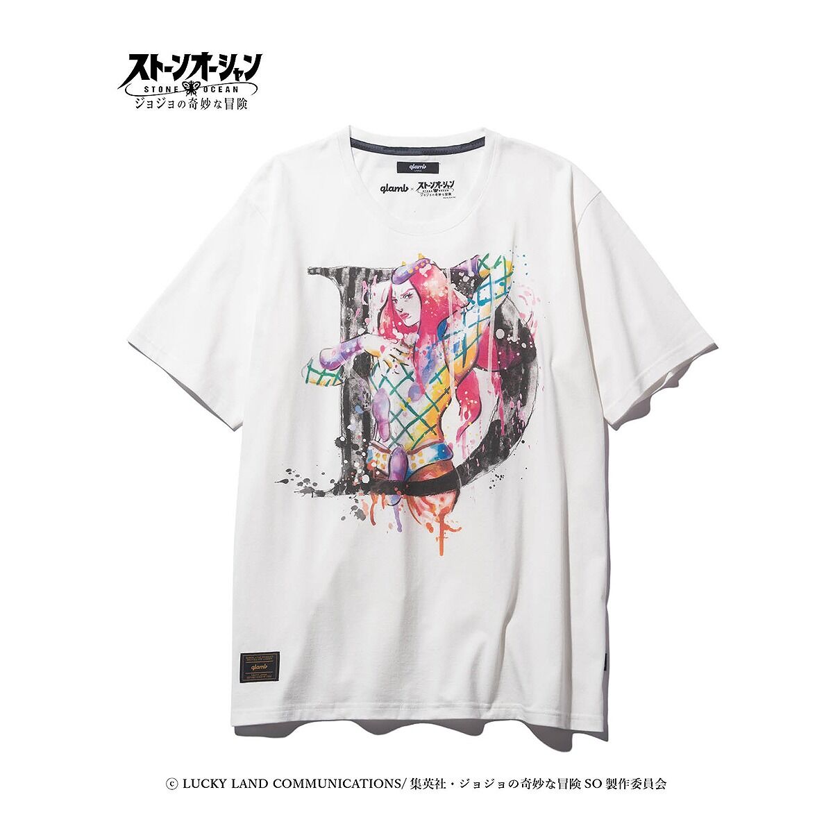 ジョジョの奇妙な冒険 ストーンオーシャン【glamb】Tシャツ ナルシソ