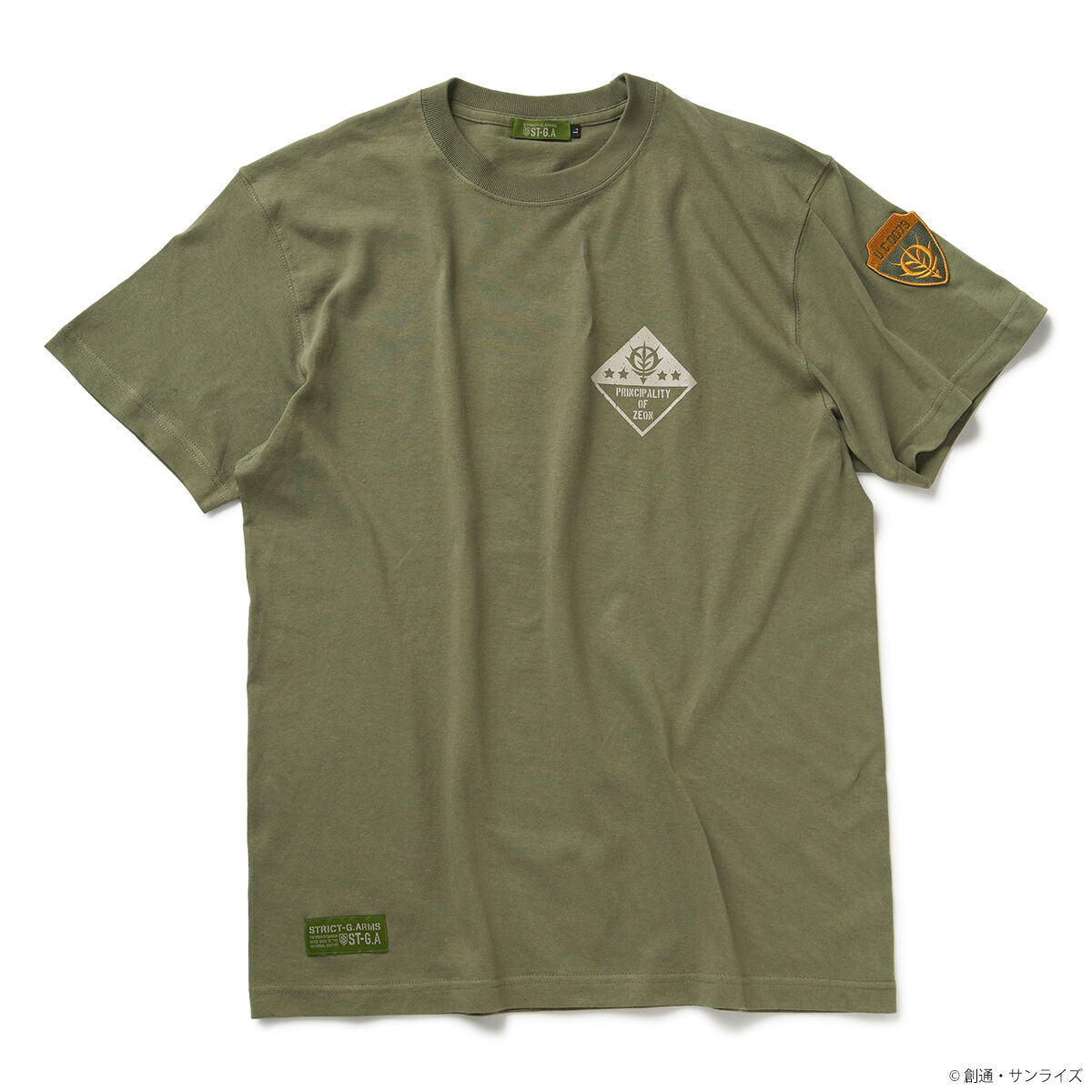 STRICT-G.ARMS『機動戦士ガンダム』ワッペン付きTシャツ ZEON