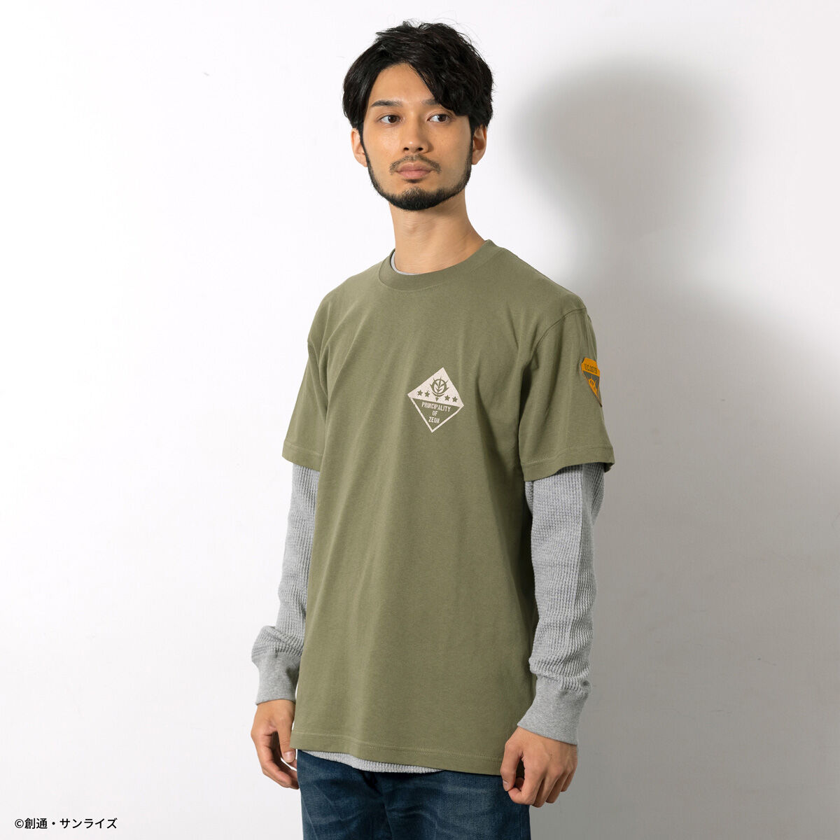 STRICT-G.ARMS『機動戦士ガンダム』ワッペン付きTシャツ ZEON FORCE