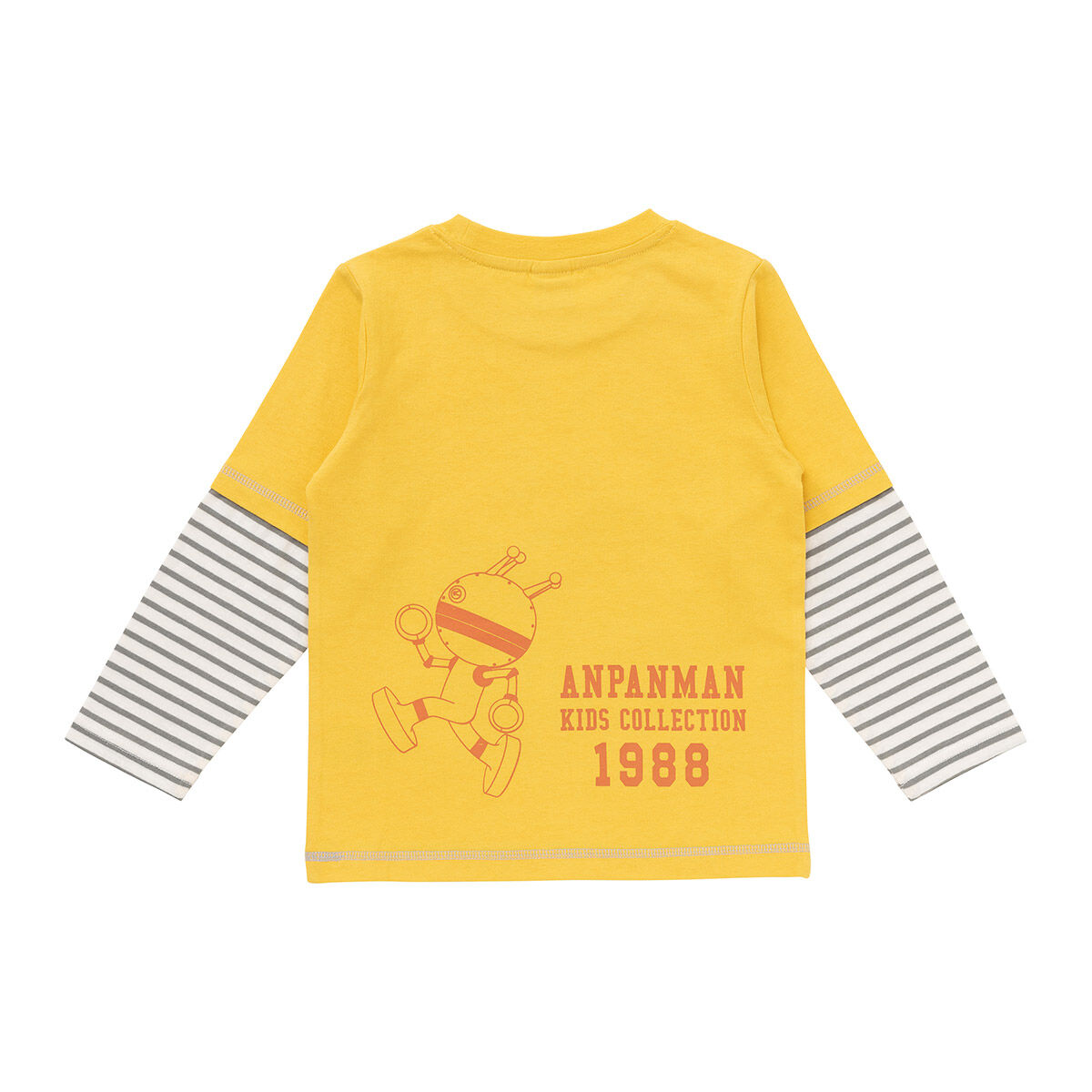 アンパンマン ばいきんまん切り替えボーダー長袖Tシャツ