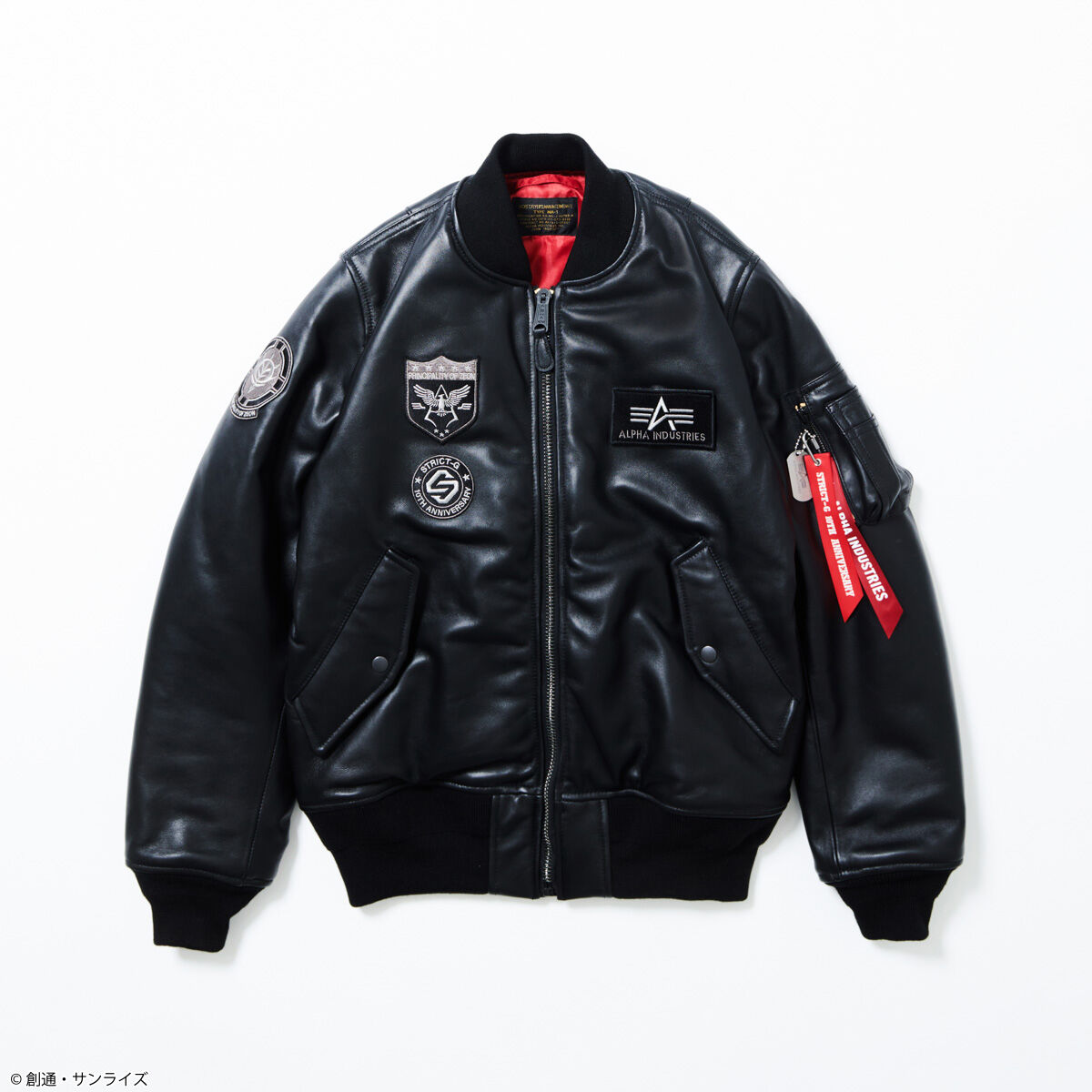 strict-g alpha MA-1 ガンダム　ディターンズモデル　Lサイズ STRICT-G × ALPHA INDUSTRIES MA-1『機動戦士Zガンダム