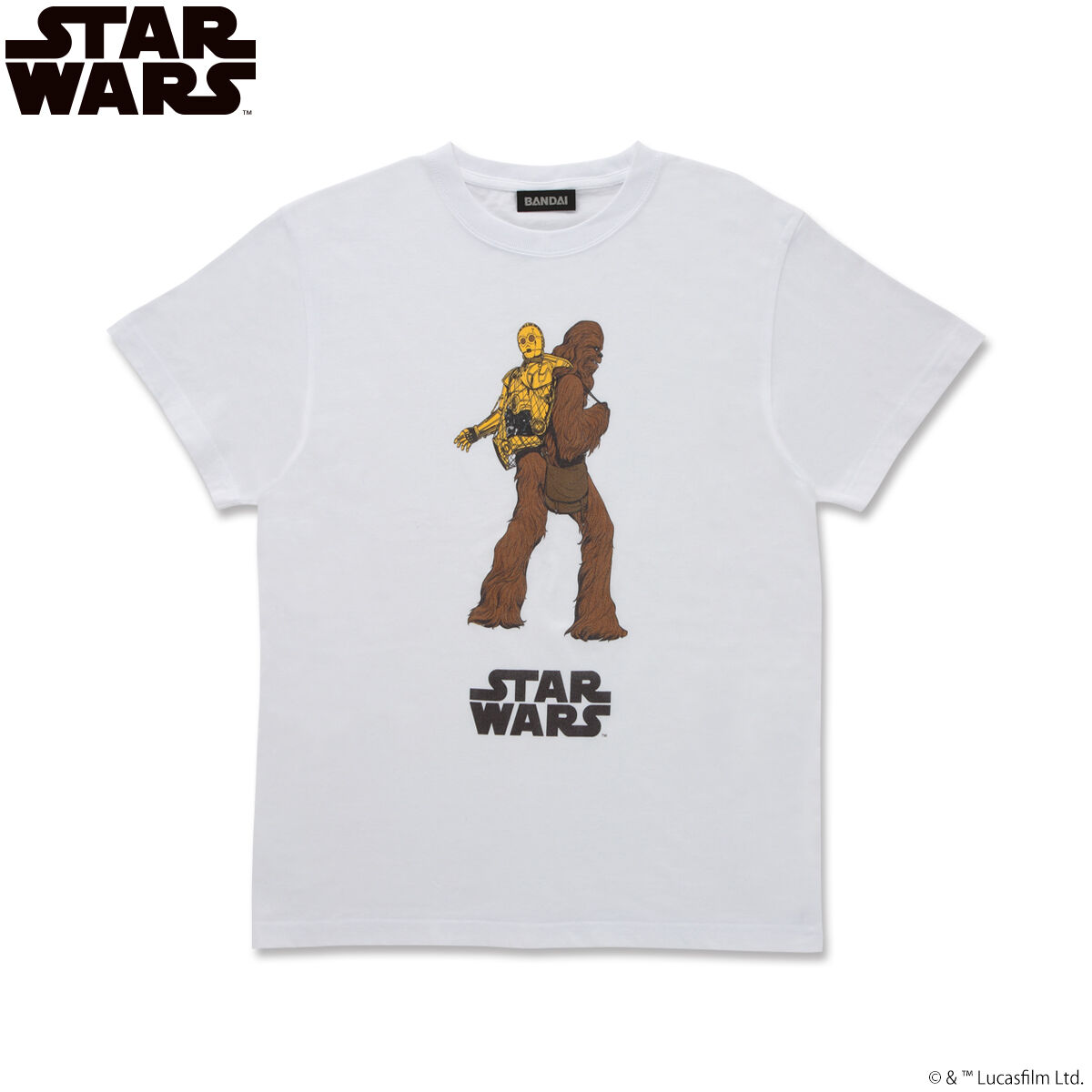 STAR WARS/スター・ウォーズ チューバッカ＆C-3PO Tシャツ【再販