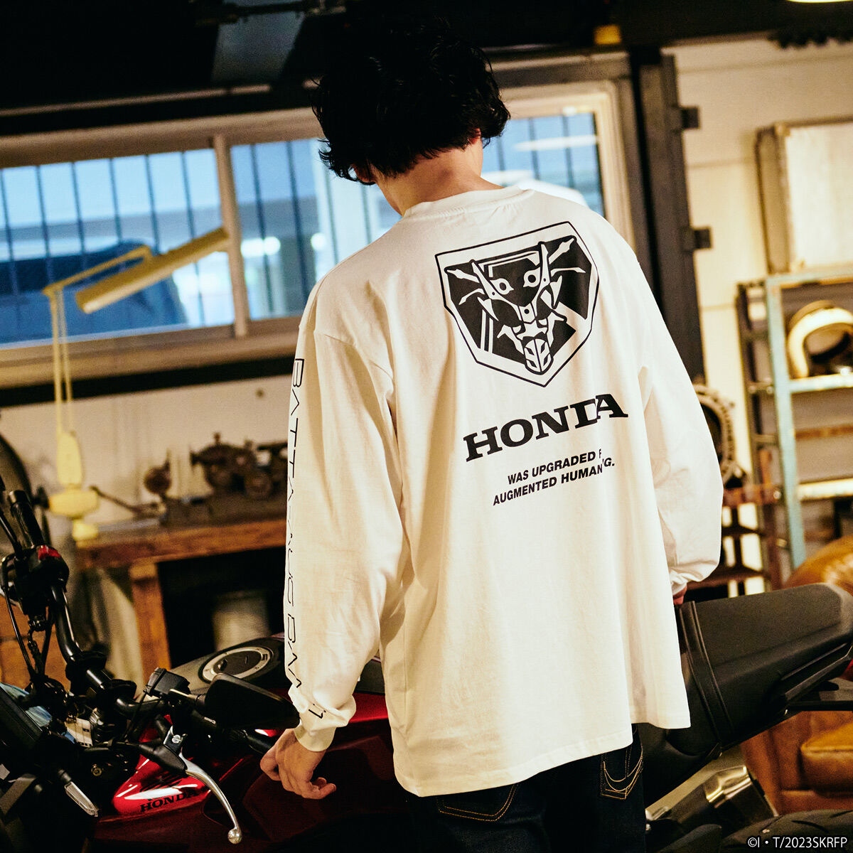 シン・仮面ライダー』Honda 長袖Tシャツ サイクロン号柄 | 仮面