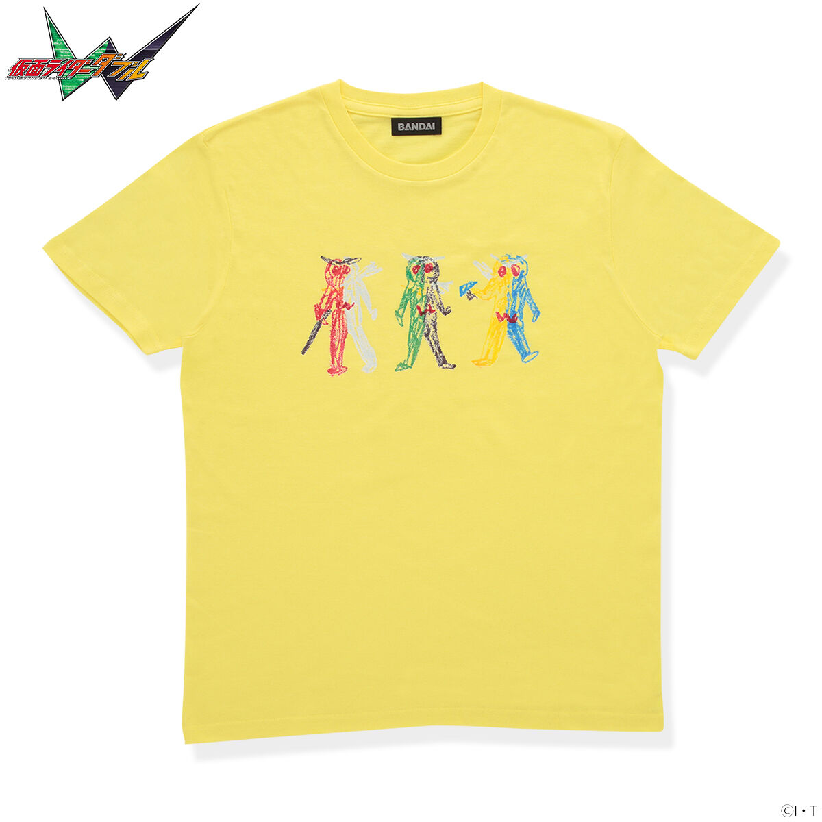 仮面ライダーW Tシャツ クレヨンイラスト柄 | 仮面ライダーW（ダブル