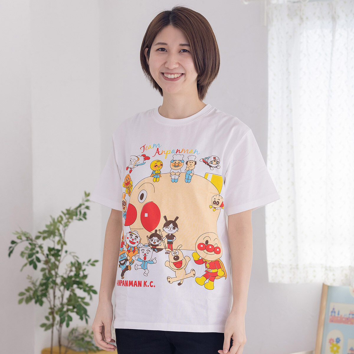 アンパンマンTシャツ 白 - トップス