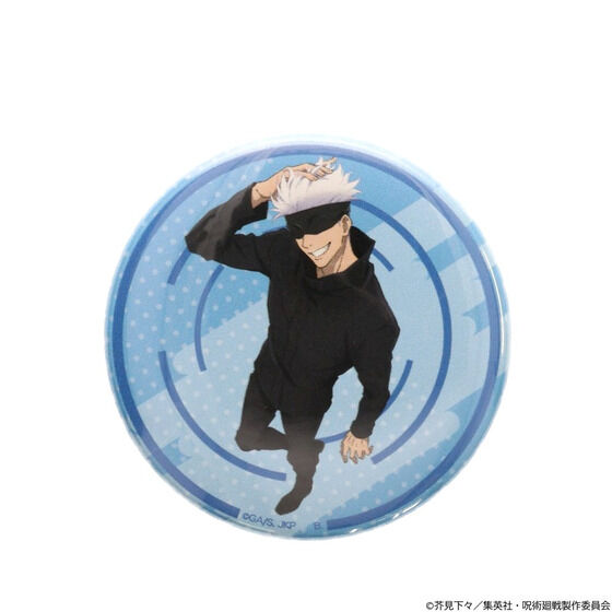 呪術廻戦　ハピクロ　缶バッジ　五条悟 ハピクロ！】呪術廻戦 懐玉・玉折 キラッとCANバッジ（全7種