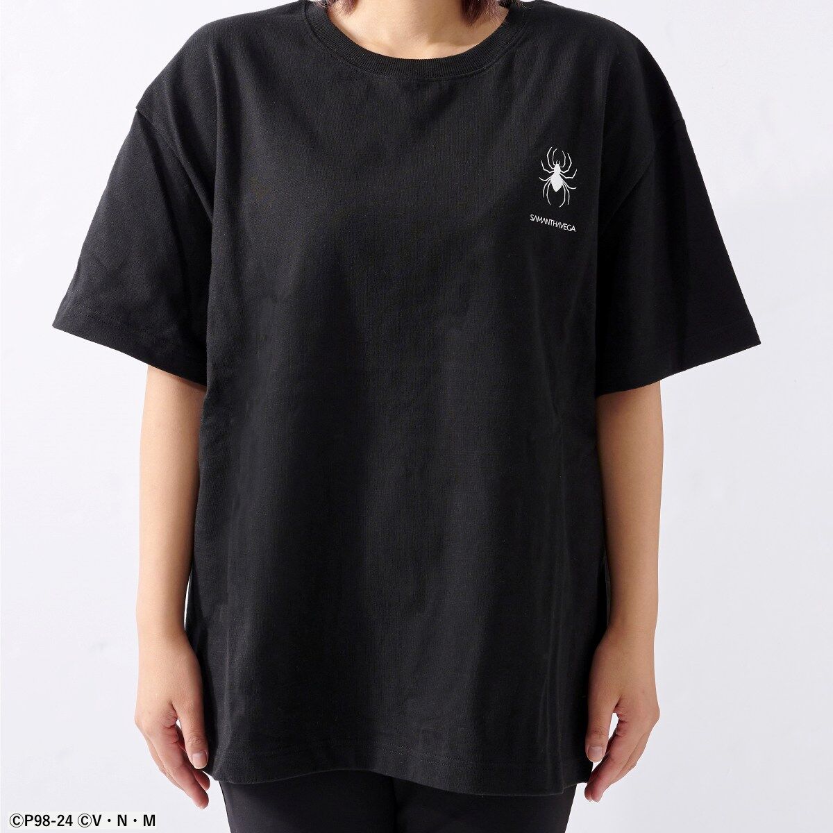 サマンサベガ SAMANTHAVEGA 七分ニットT-shirt (ネイビー