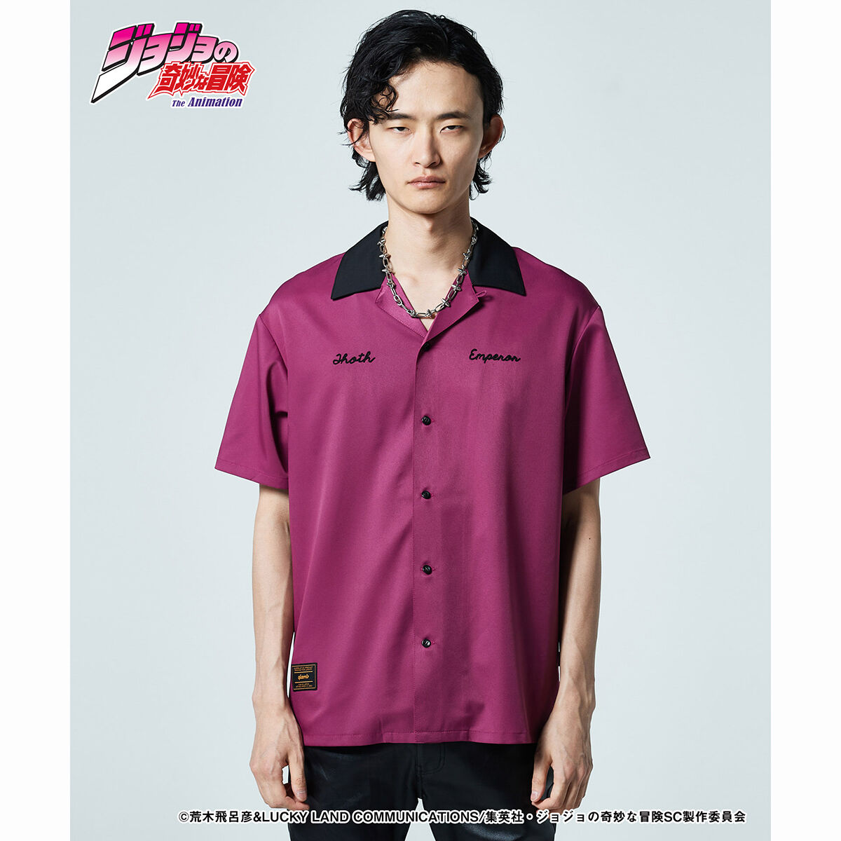 ジョジョの奇妙な冒険【glamb】オープンカラーシャツ2