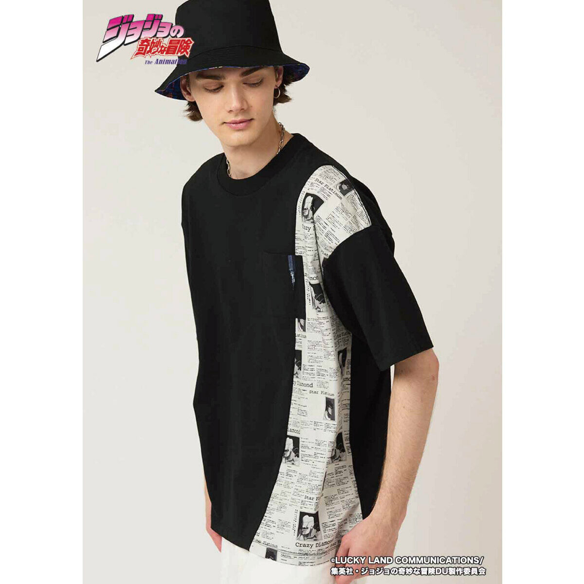 ジョジョの奇妙な冒険 ダイヤモンドは砕けない×グラニフ Tシャツ