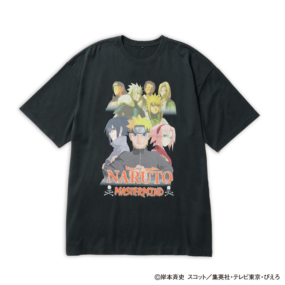 NARUTO ナルト 疾風伝 Tシャツ 2023 AUTUMN TVアニメ『NARUTO-ナルト- 疾風伝』mastermind JAPAN Tシャツ A