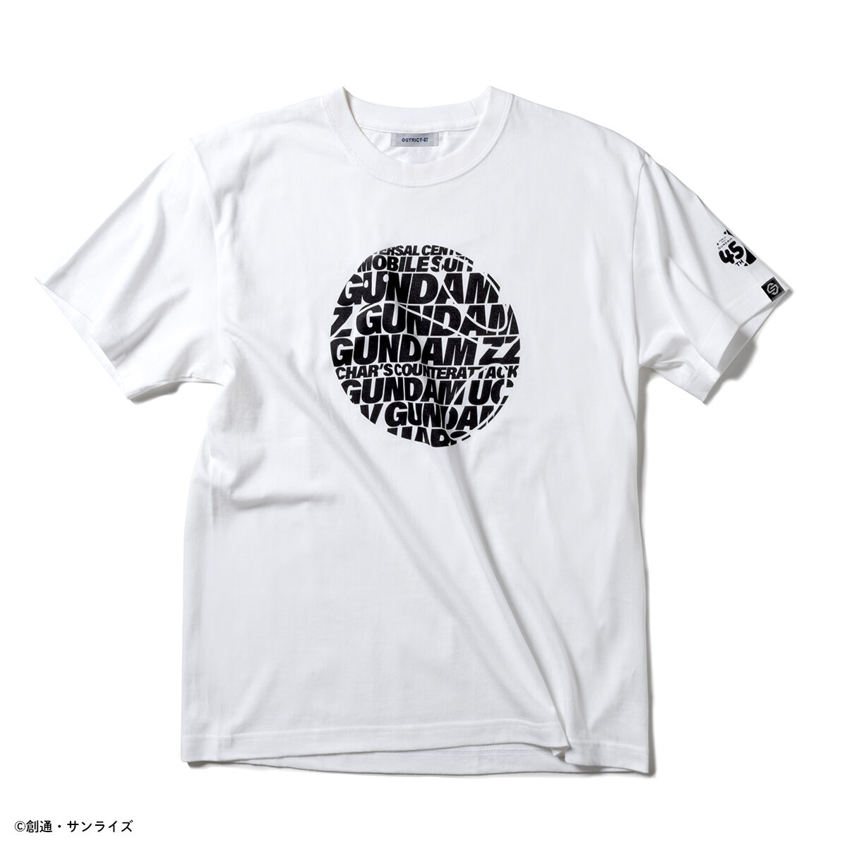 STRICT-G 「ガンダムシリーズ」 45周年Tシャツ ハロ歴代作品ロゴ