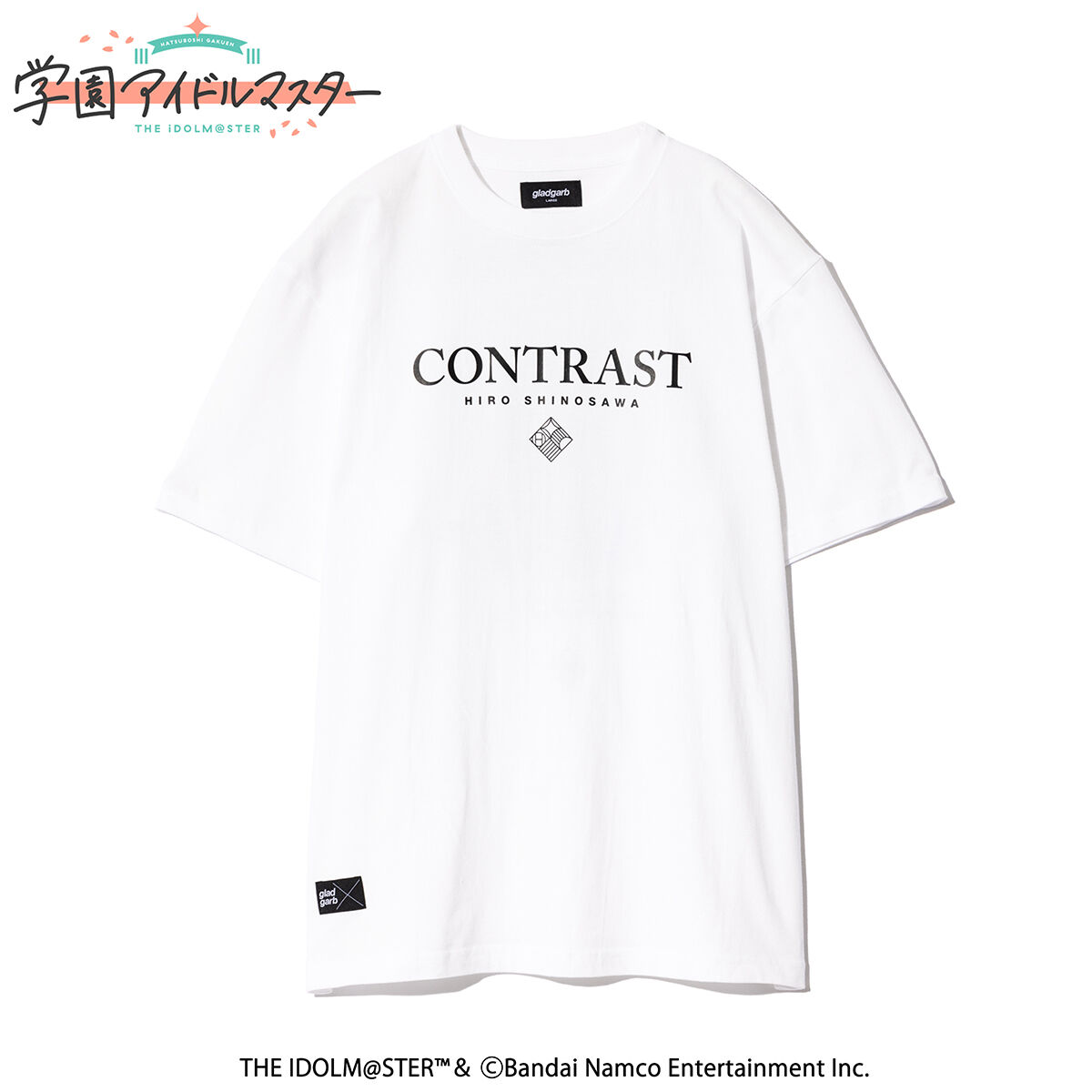 学園アイドルマスター×gladgarb CONTRAST TEE 篠澤広 学園アイドルマスター×gladgarb CONTRAST TEE(全2種） | 学園
