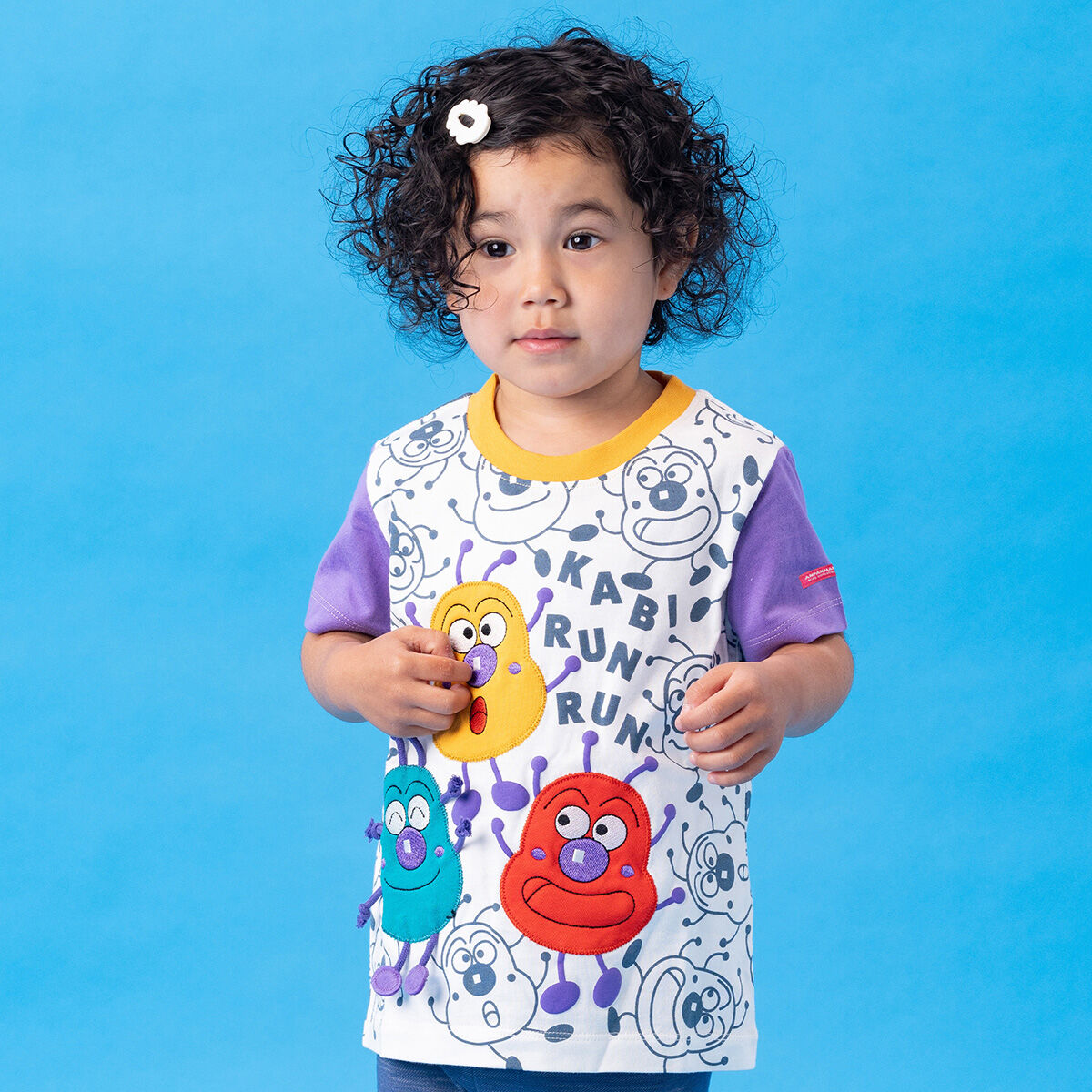 かびるんるん手足ぶらぶら半袖Tシャツ | それいけ！アンパンマン