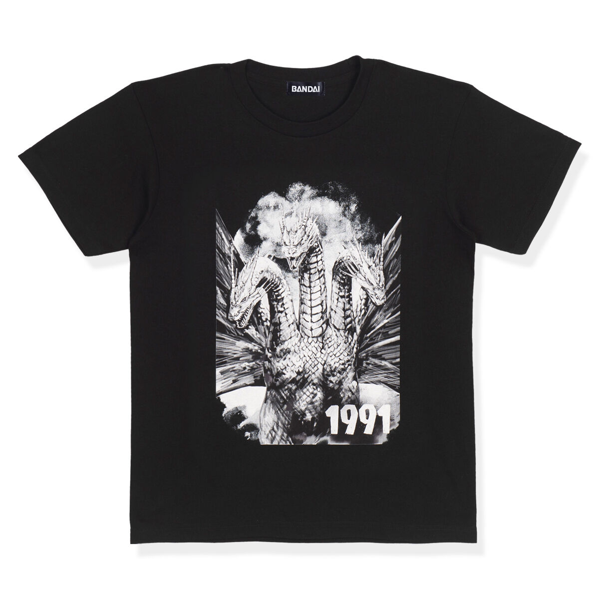 ゴジラ モノクロデザインTシャツ キングギドラ | ゴジラシリーズ