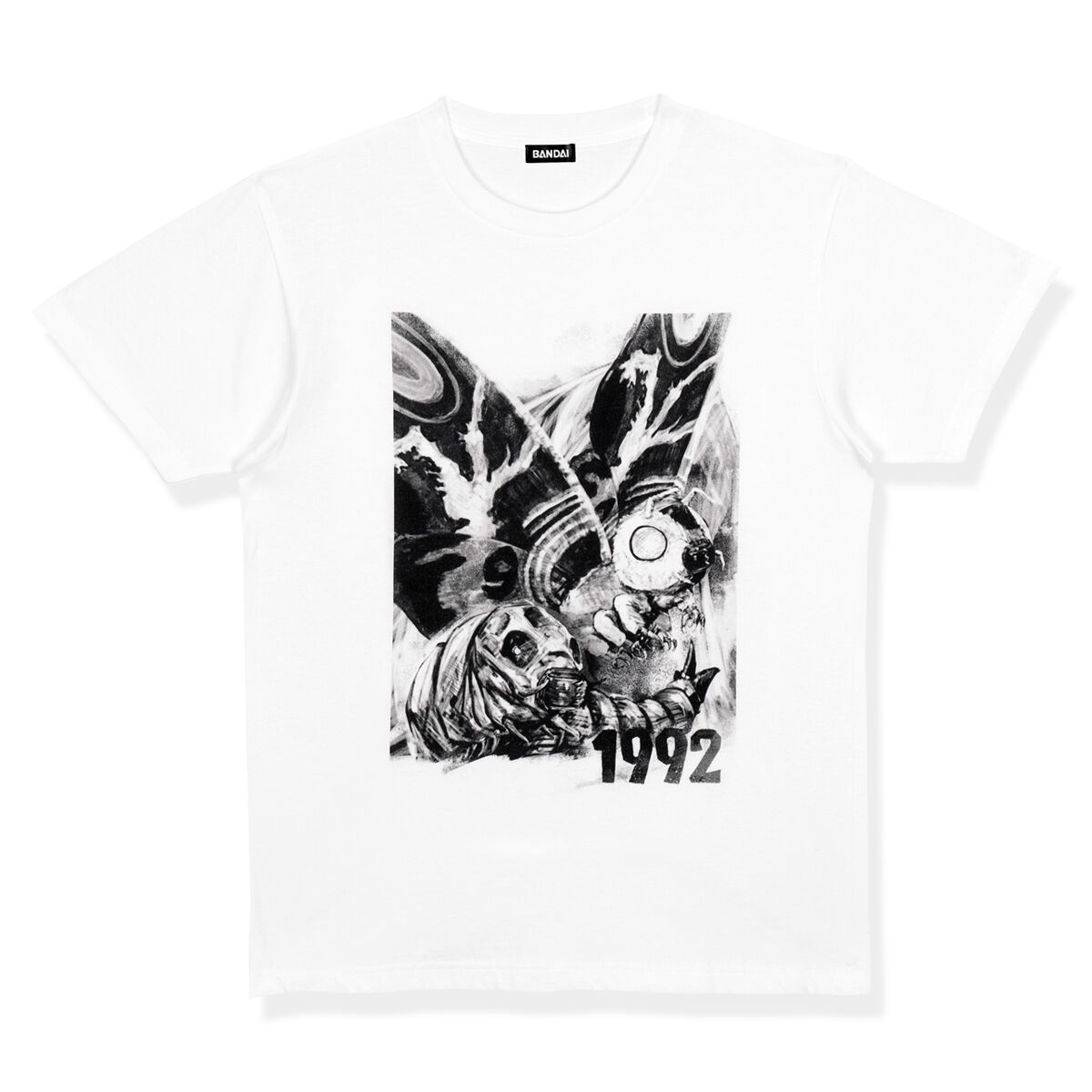 ゴジラ モノクロデザインTシャツ モスラ | ゴジラシリーズ