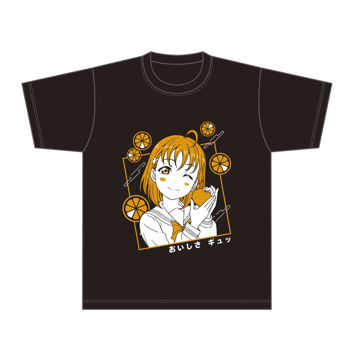 寿太郎みかん×ラブライブ！サンシャイン!! Tシャツ(黒)＜全3サイズ