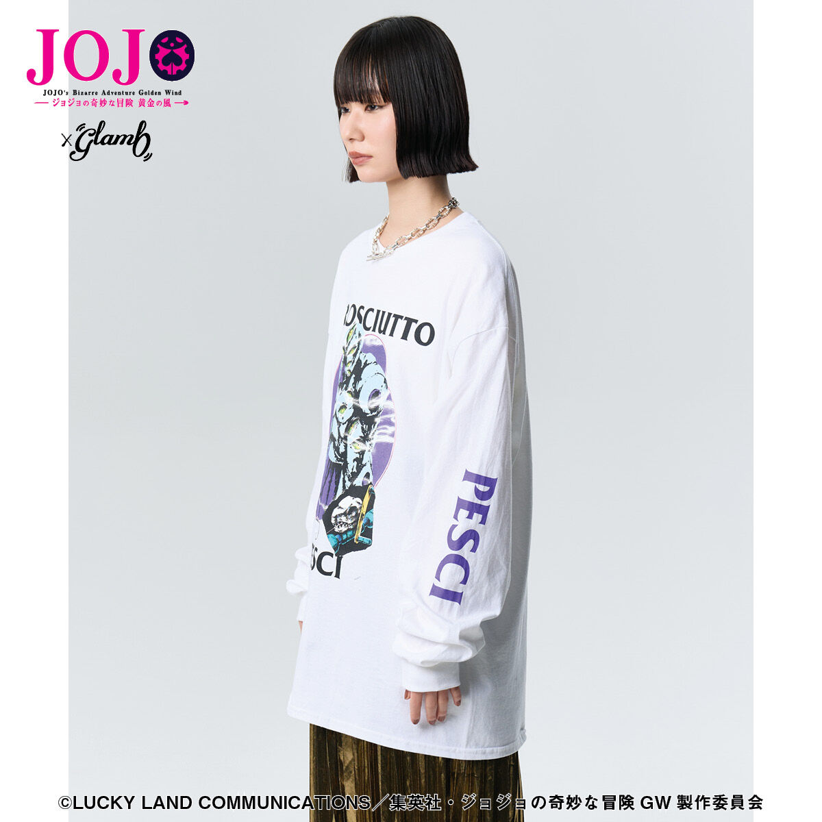 ジョジョの奇妙な冒険 黄金の風【glamb】ロングTシャツ1