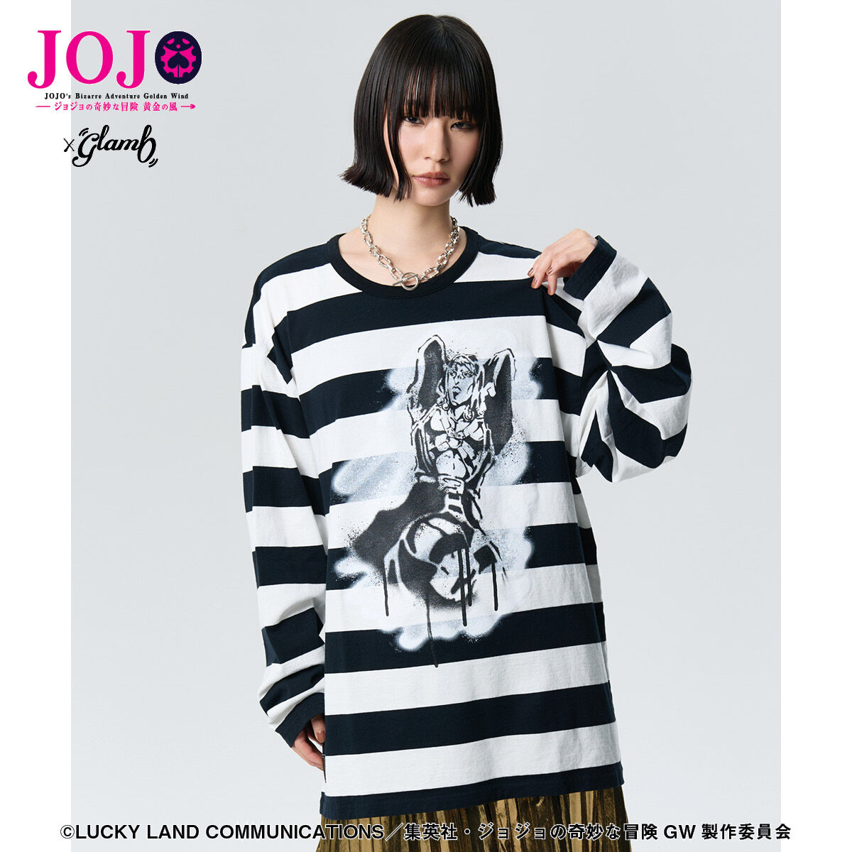 ジョジョの奇妙な冒険 黄金の風【glamb】ロングTシャツ2