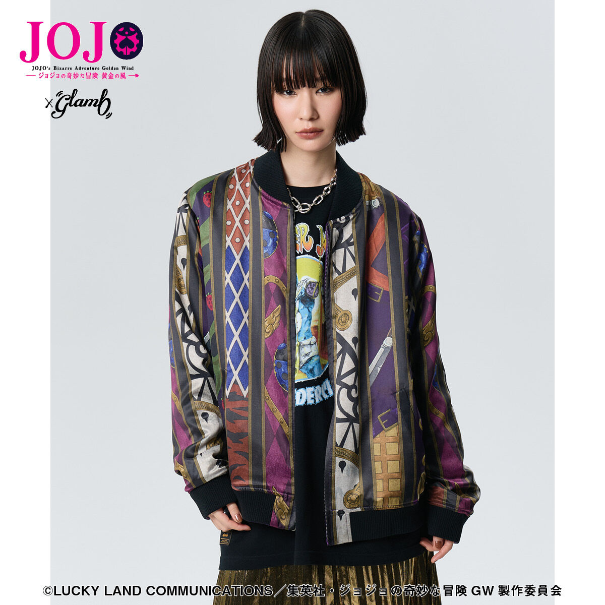 美品 glamb JOJO 花柄 リバーシブルスカジャン 4 XL 美品 glamb JOJO 花柄 リバーシブルスカジャン 4 XL（glamb