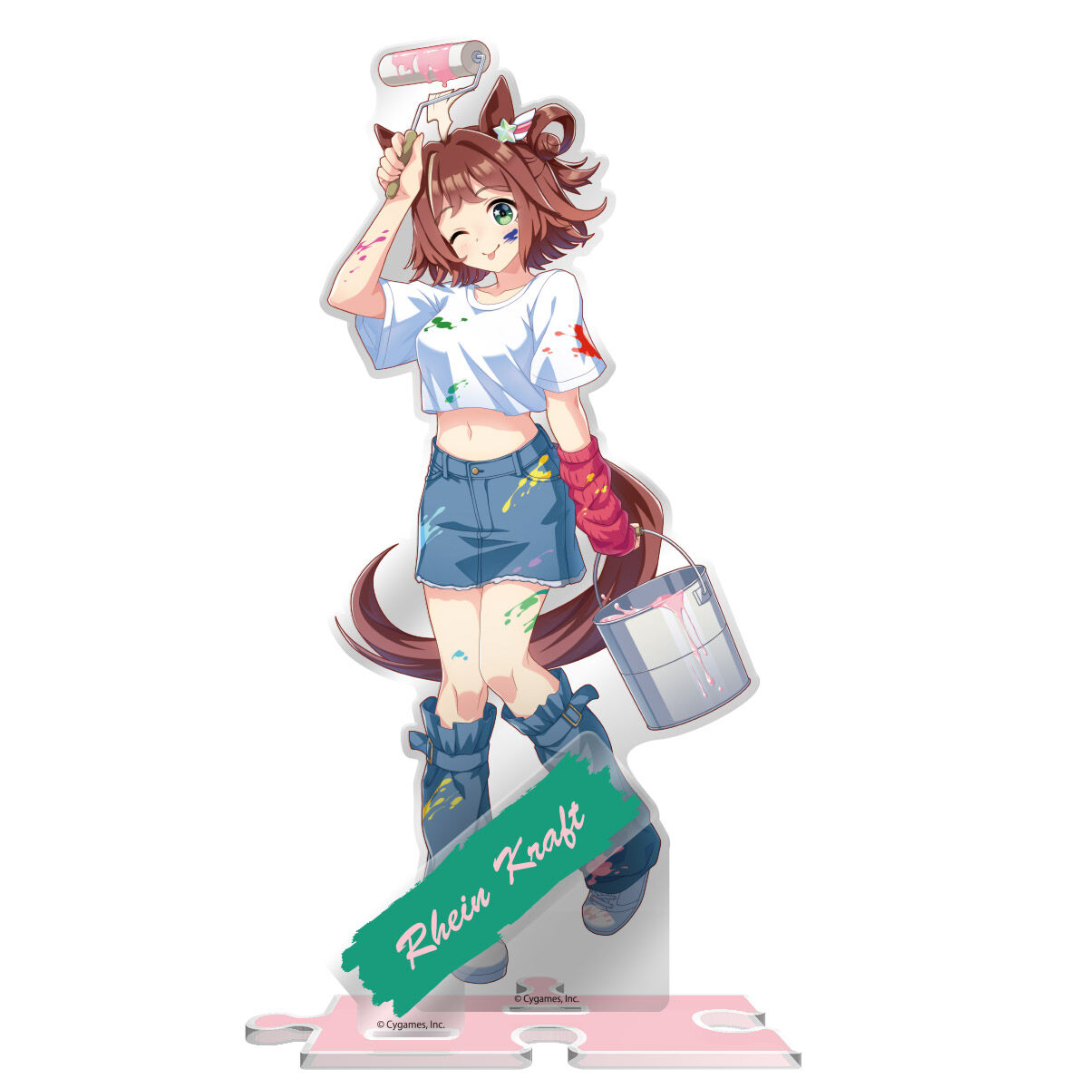 ウマ娘　6品　ペインタースタイル( アクリルプレート ・ ビッグタオル ) ウマ娘たちの“ペインタースタイル”がアクリルプレートやタオルに