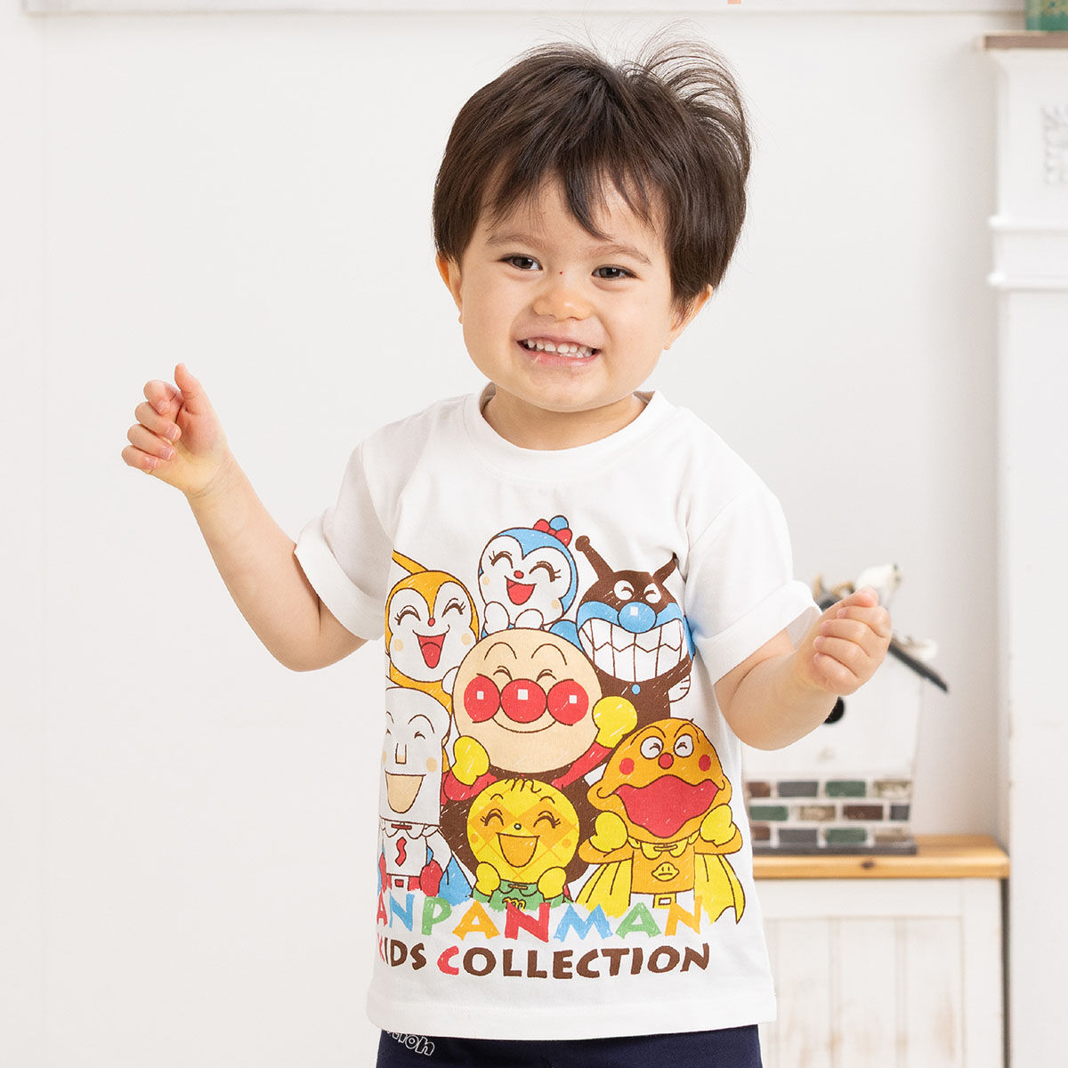 みんなニコニコ半袖Tシャツ | それいけ！アンパンマン ファッション