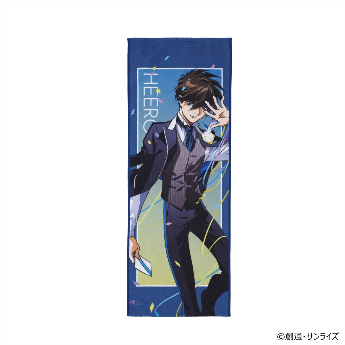 ガンダムGWX 周年イラスト フェイスタオル（ヒイロ、ドモン、ガロード