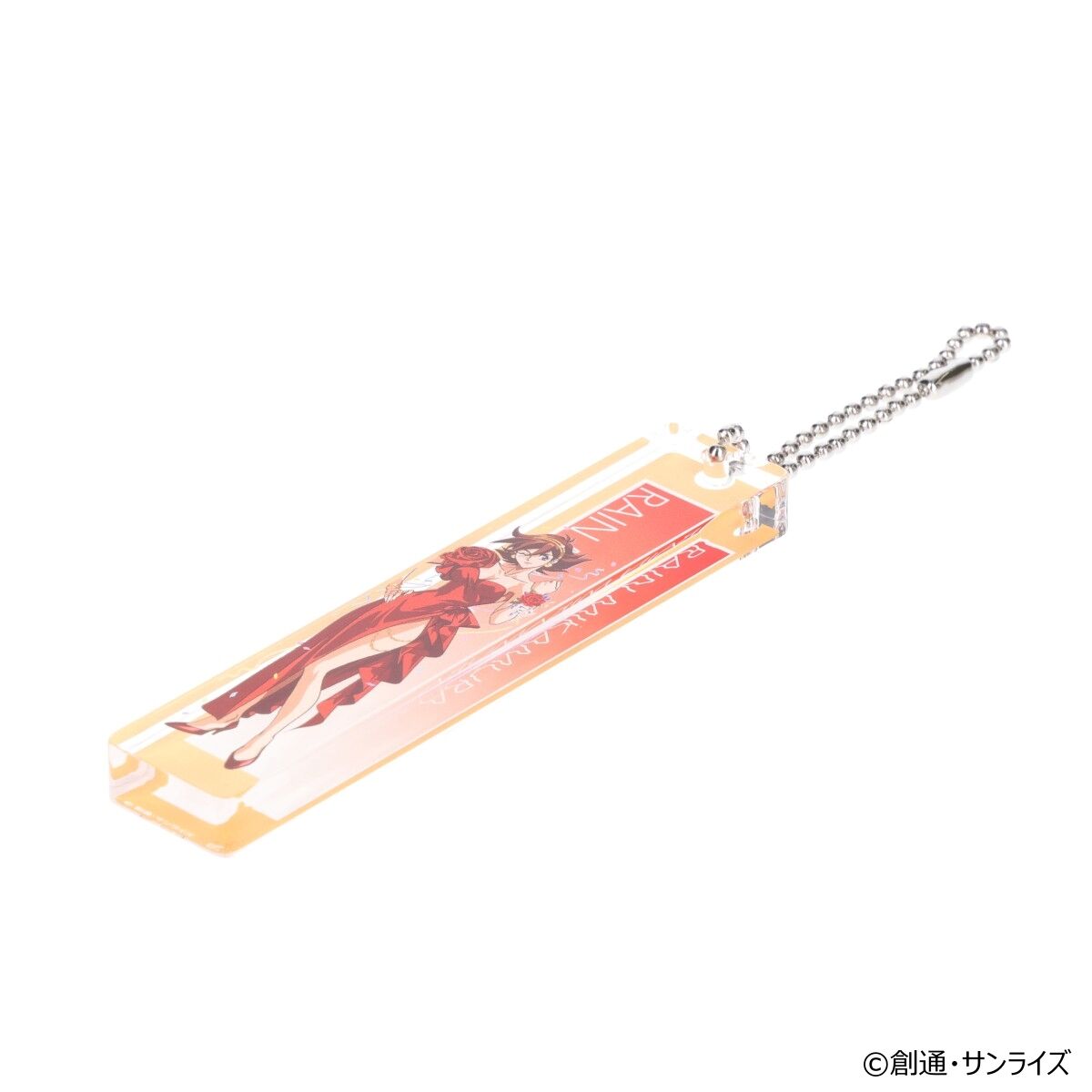 ガンダムGWX 周年イラスト ルームキー風アクリルチャーム （リリーナ