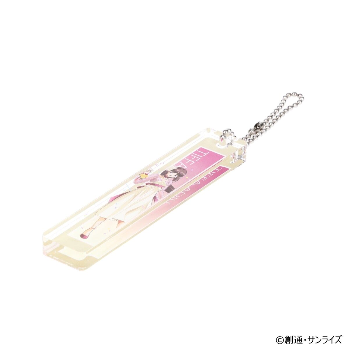 ガンダムGWX 周年イラスト ルームキー風アクリルチャーム （リリーナ