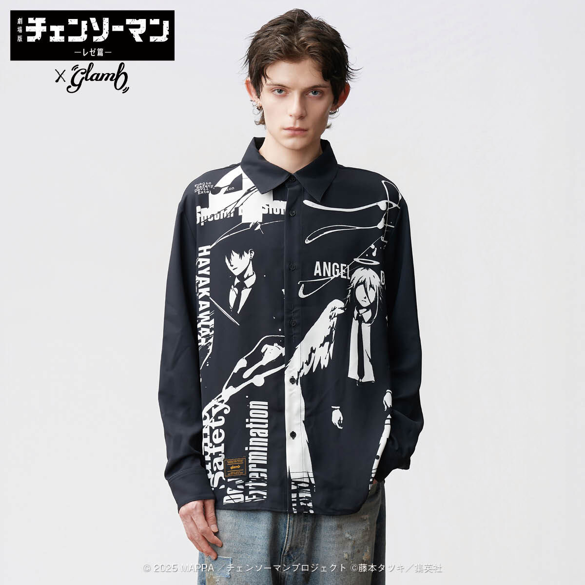 チェンソーマン レゼ編 ポップアップ Tシャツ 早川アキ 黒 Lサイズ