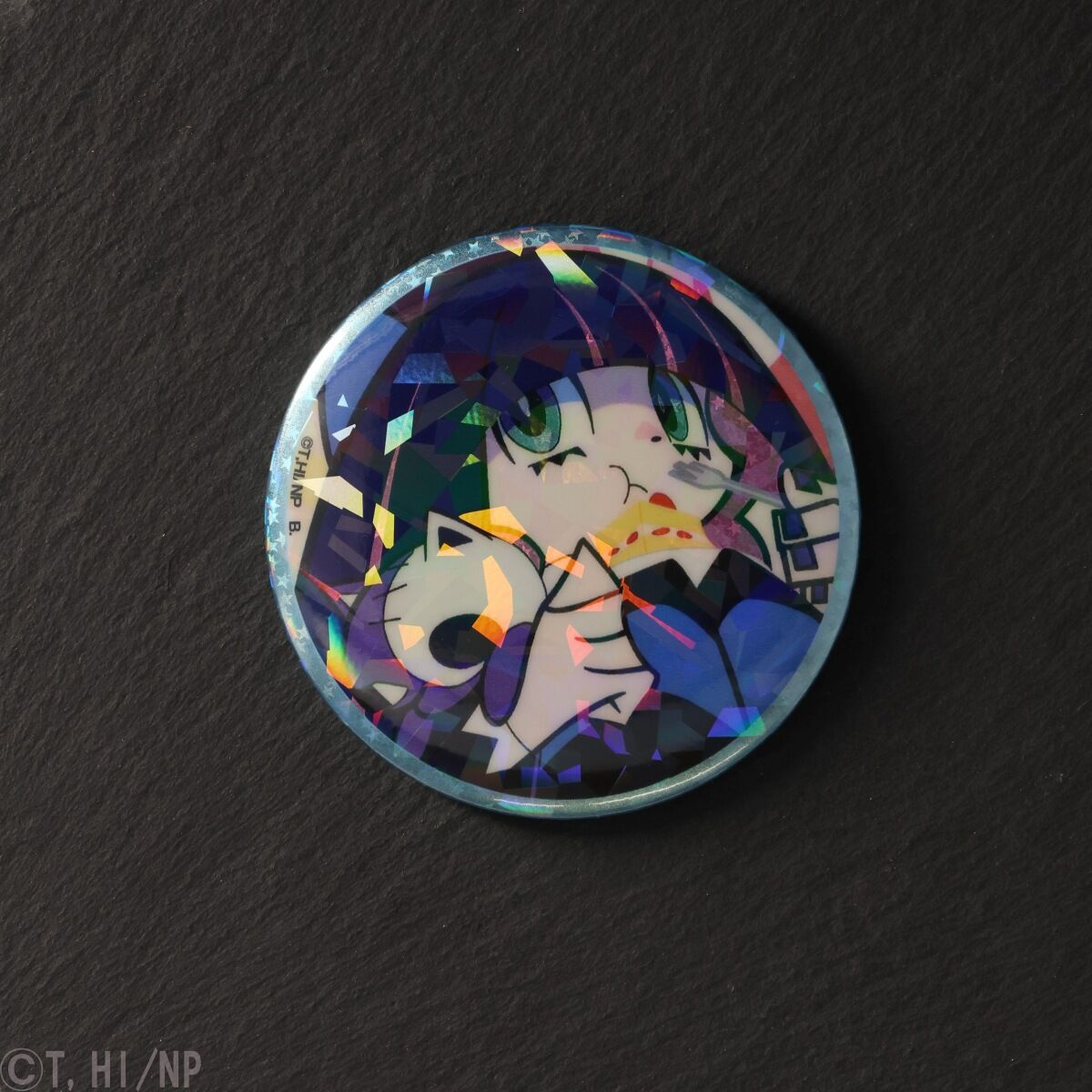 ハピクロ！】New PANTY ＆ STOCKING with GARTERBELT ホロホロ缶バッジ