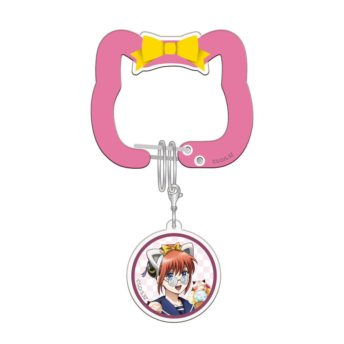 3年Z組銀八先生 in NAMJATOWN ねこ型アクリルカラビナ | 銀魂 日用品