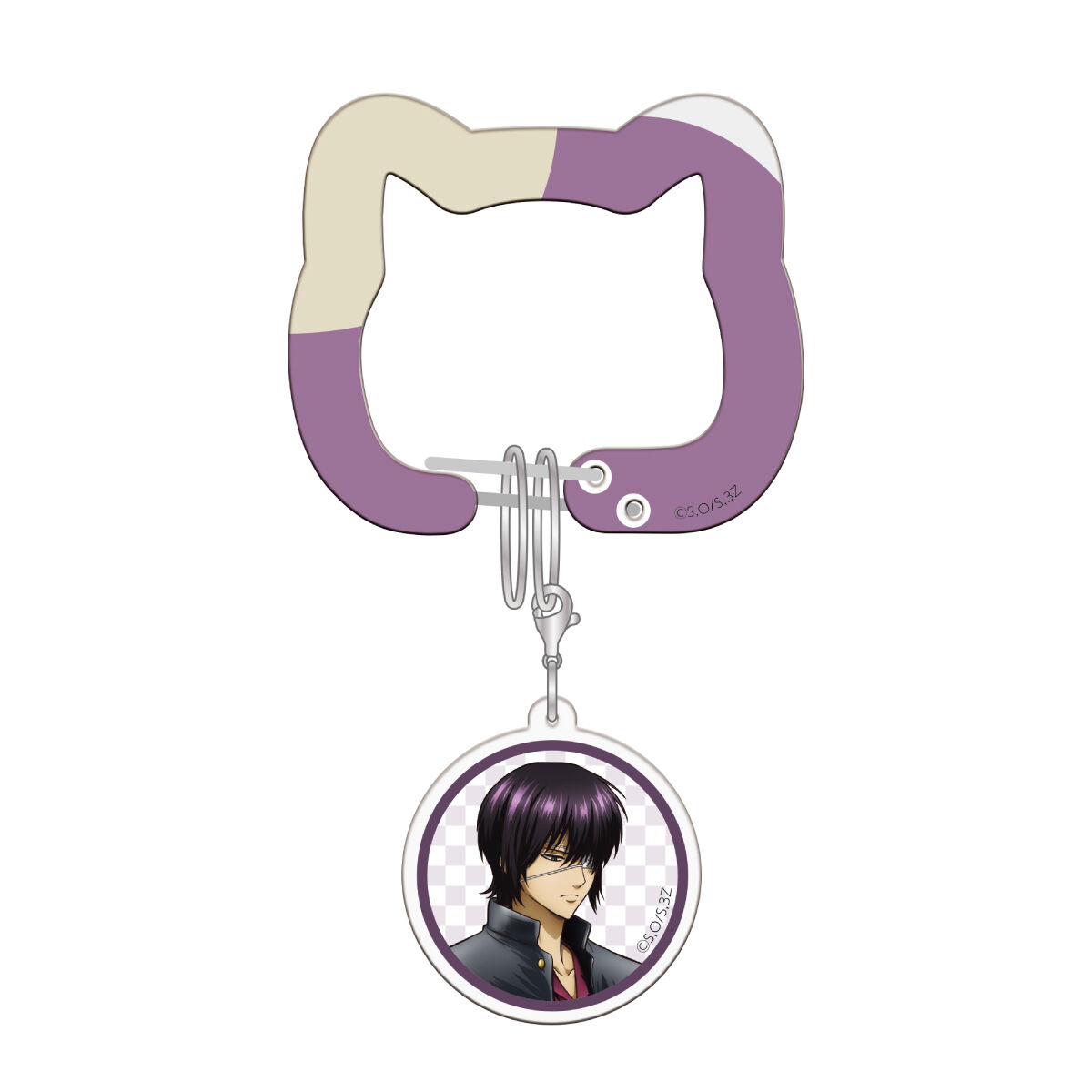 3年Z組銀八先生 in NAMJATOWN ねこ型アクリルカラビナ | 銀魂 日用品