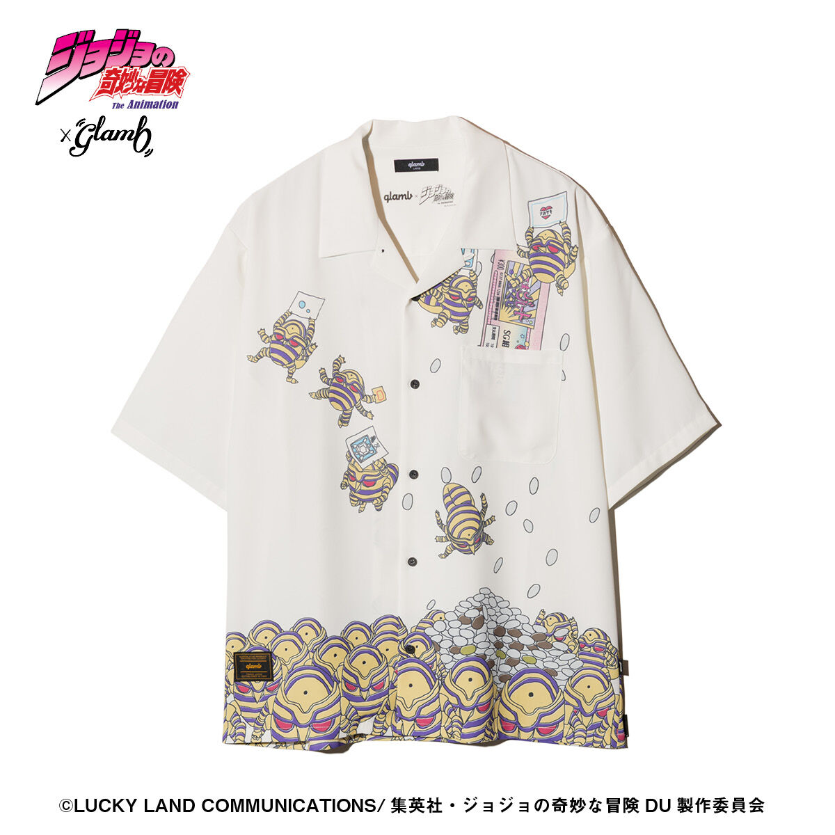 ジョジョの奇妙な冒険 ハーヴェスト アロハシャツ XL 新品　セール アニメ『ジョジョの奇妙な冒険 ダイヤモンドは砕けない』×glamb