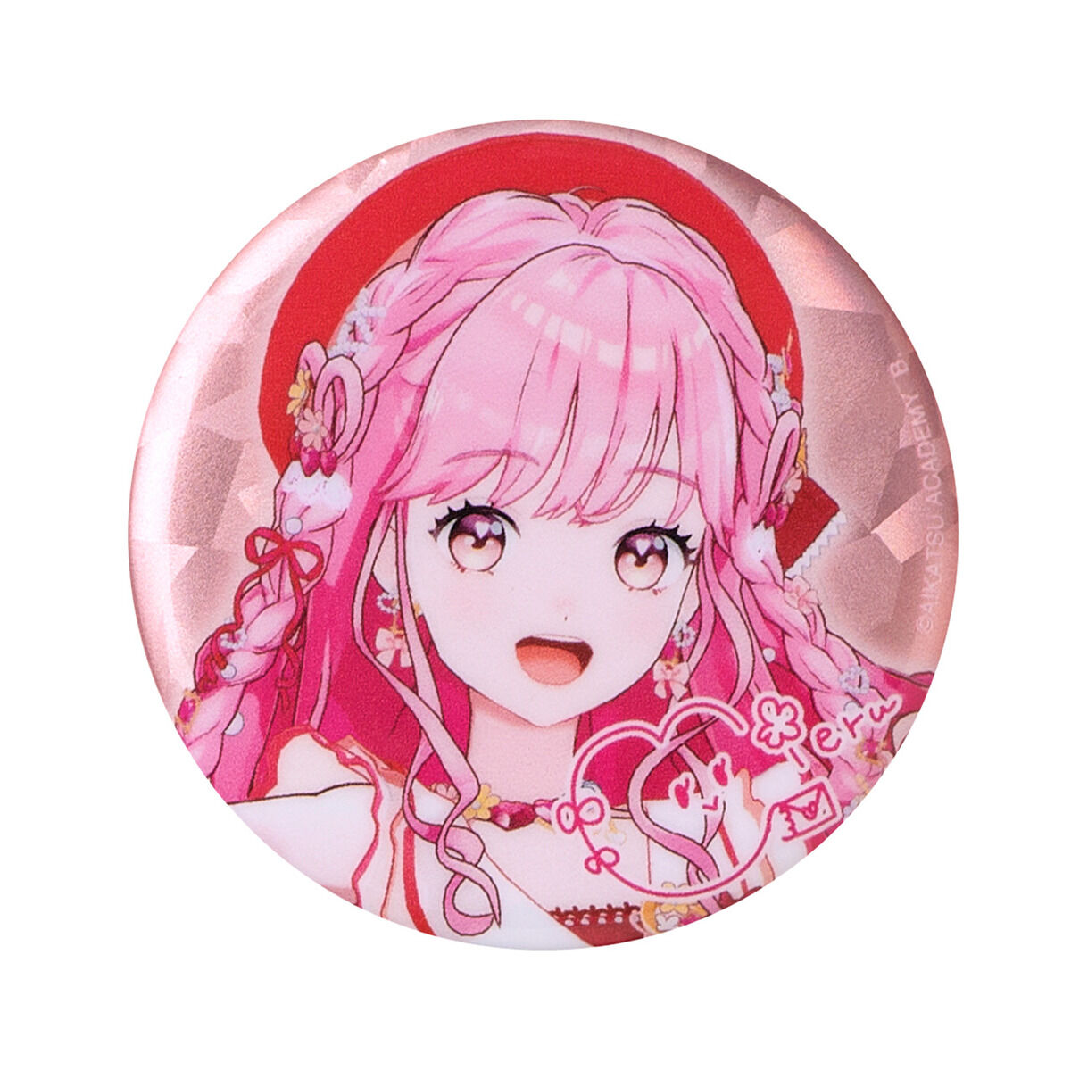 ハピクロ！】アイカツアカデミー！プレミアムレアドレス ホロ缶バッジ