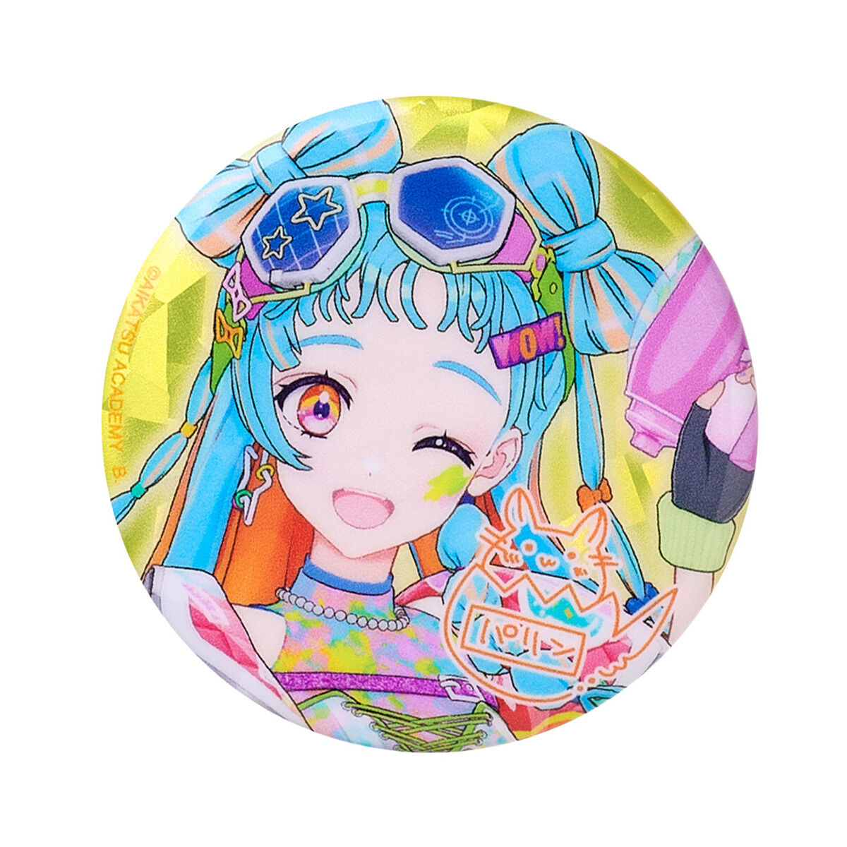 ハピクロ！】アイカツアカデミー！プレミアムレアドレス ホロ缶バッジ