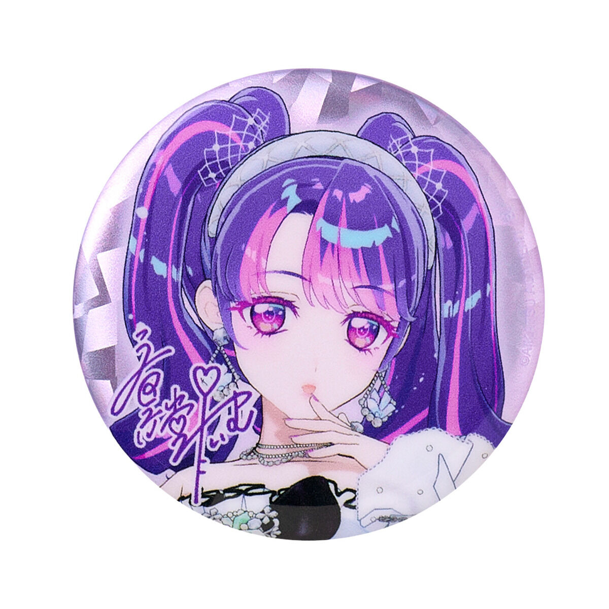 ハピクロ！】アイカツアカデミー！プレミアムレアドレス ホロ缶バッジ