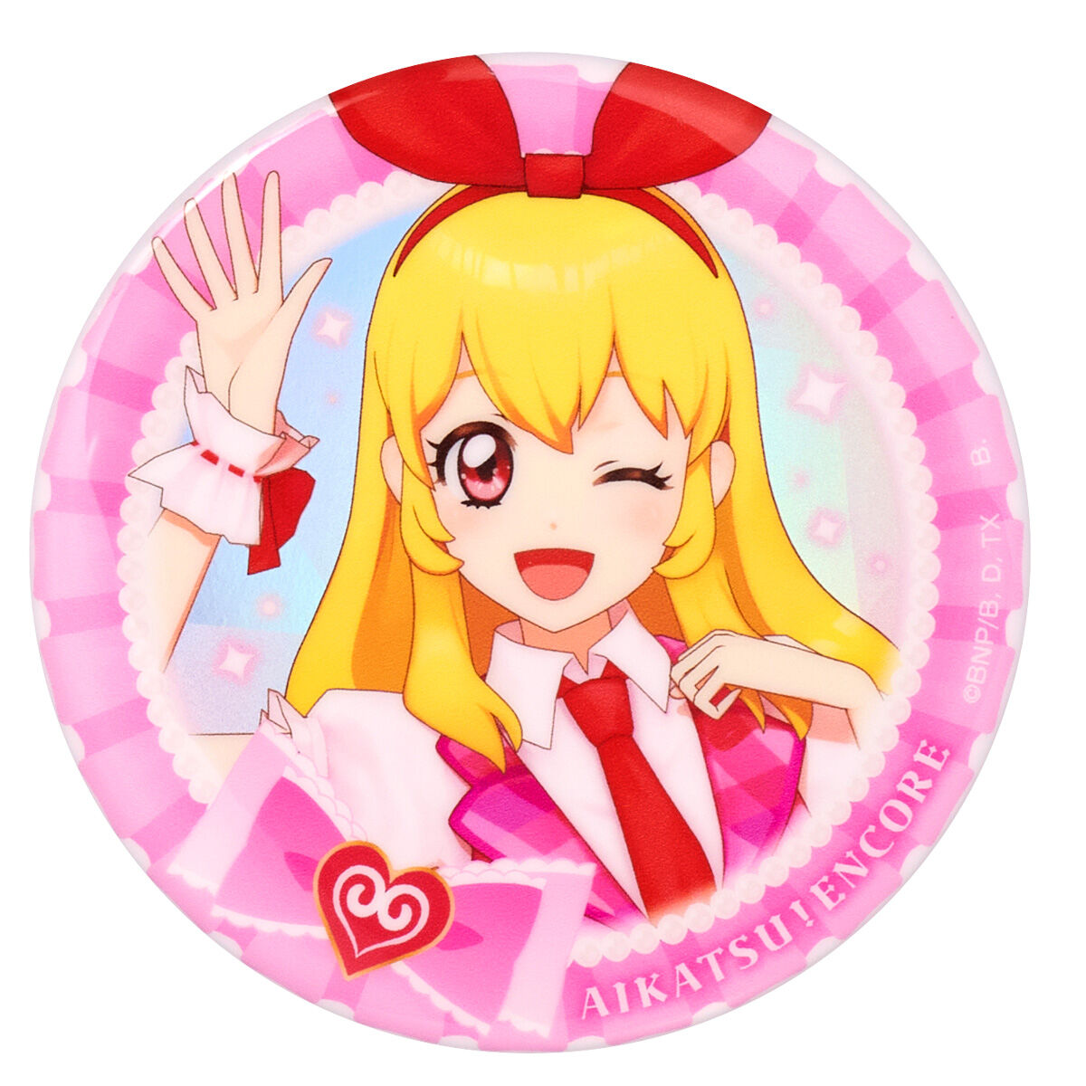 アイカツ！アンコール ゲームモデル BIGホロ缶バッジ スクールドレス