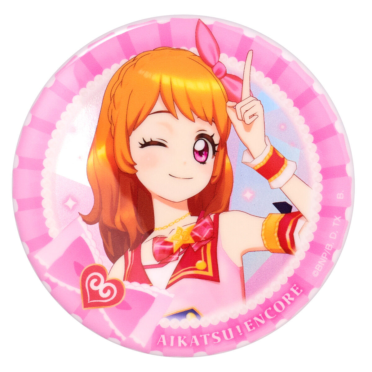 アイカツ！アンコール ゲームモデル BIGホロ缶バッジ スクールドレス