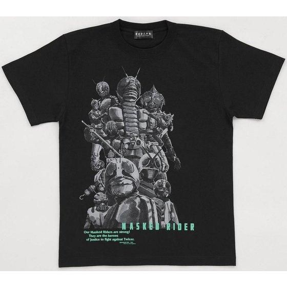 仮面ライダー40周年 菅原芳人計画 昭和仮面ライダーＴシャツ | 仮面