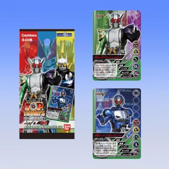 カードダスドットコム 公式サイト 商品情報 Top Trumps 仮面ライダーw 超 電王トリロジー エクストリーム コレクション パック