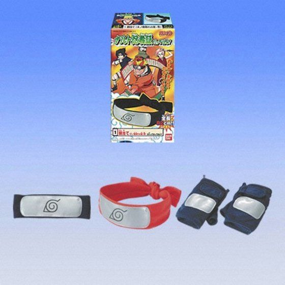 特価最安値バンダイ ナルト NARUTO 　ナルト忍者証だってばよ！ 額当て 他　全5種 フルセット ロック・リー 我愛羅 カカシ 大蛇丸 食玩 コスプレ NARUTO