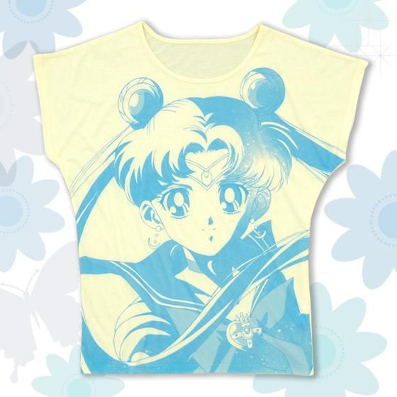 美少女戦士セーラームーン フルプリント ドルマンTシャツ face柄