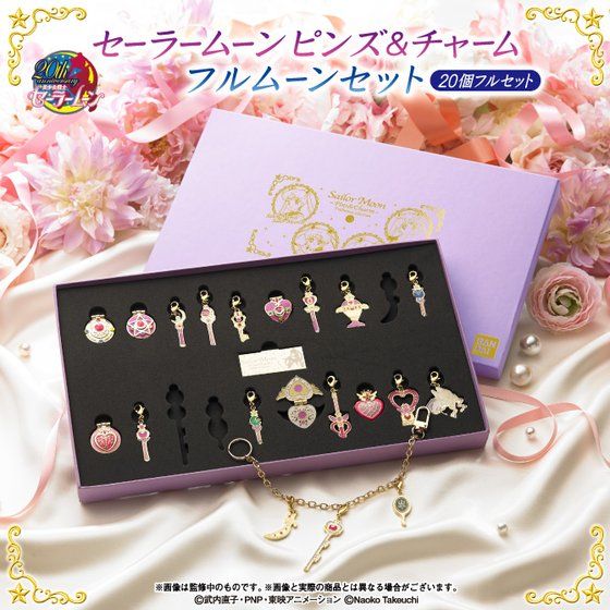 限定品 セーラームーン チャーム ピンバッジ set