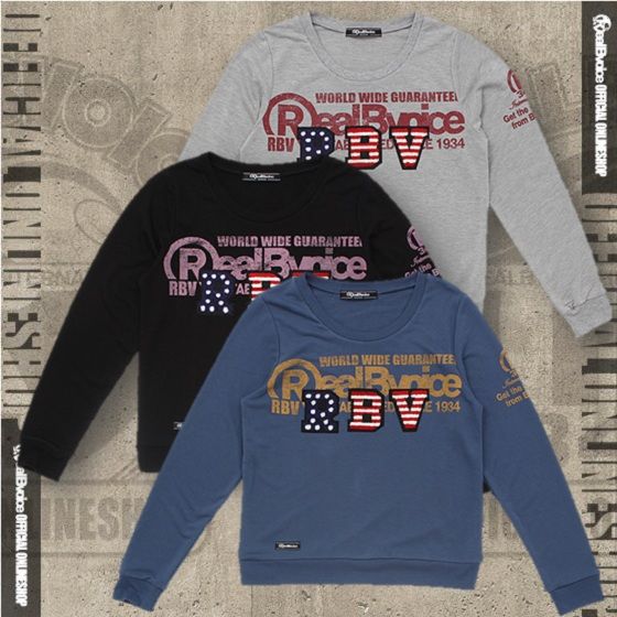 14AW LADYS AC CREW SWEAT SAGARA WAPPEN