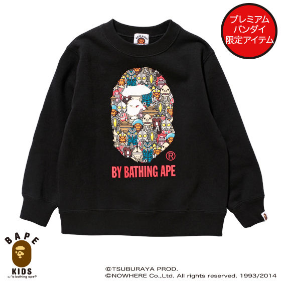 yA BATHING APE~Eg}V[YR{z ULTRAMONSTERS BY BATHING APE CREW NECK  KIDS