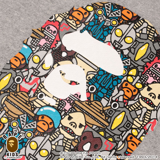 yA BATHING APE~Eg}V[YR{z ULTRAMONSTERS BY BATHING APE CREW NECK  KIDS