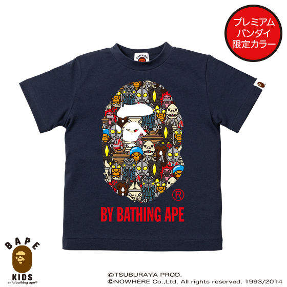 yA BATHING APE~Eg}V[YR{z ULTRA MONSTERS BY BATHING APE TEE KIDS