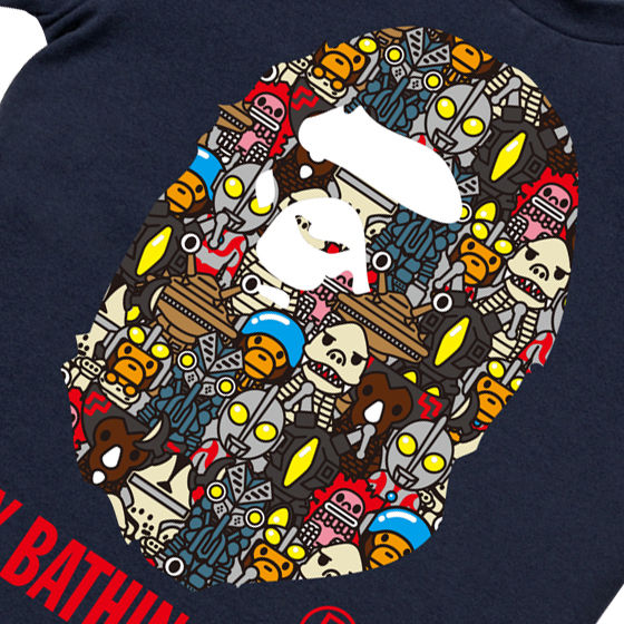 yA BATHING APE~Eg}V[YR{z ULTRA MONSTERS BY BATHING APE TEE KIDS