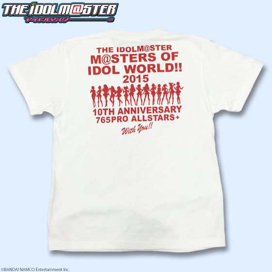 The Idolm Ster M Sters Of Idol World 15 アイドルマスター10thライブextra Tシャツ アイドル柄 アイドルマスター ファッション アクセサリー プレミアムバンダイ公式通販